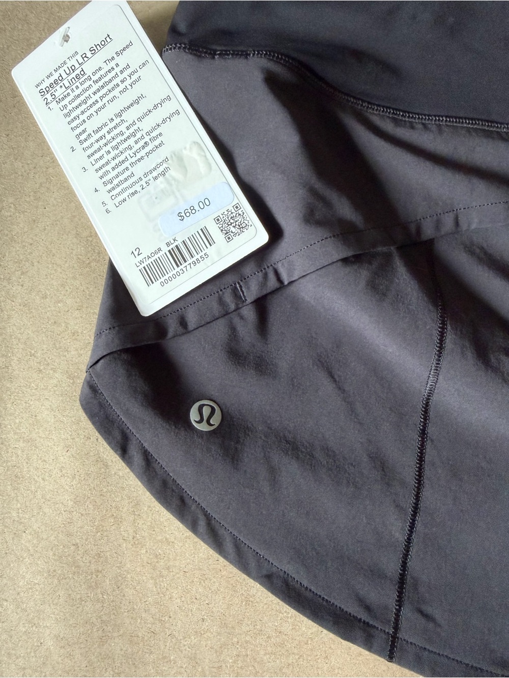 lululemon athletica Speed Up 2.5" Running Shorts - Black - Picture 4 of 4